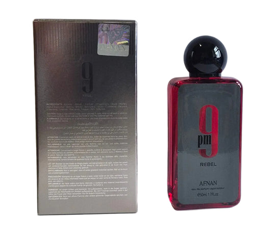 Afnan 9 Pm REBEL Edp 50ml Men & Women