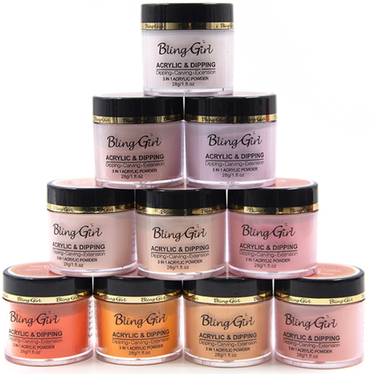 Bling Girl 3-in-1 Acrylic Powders - 28g