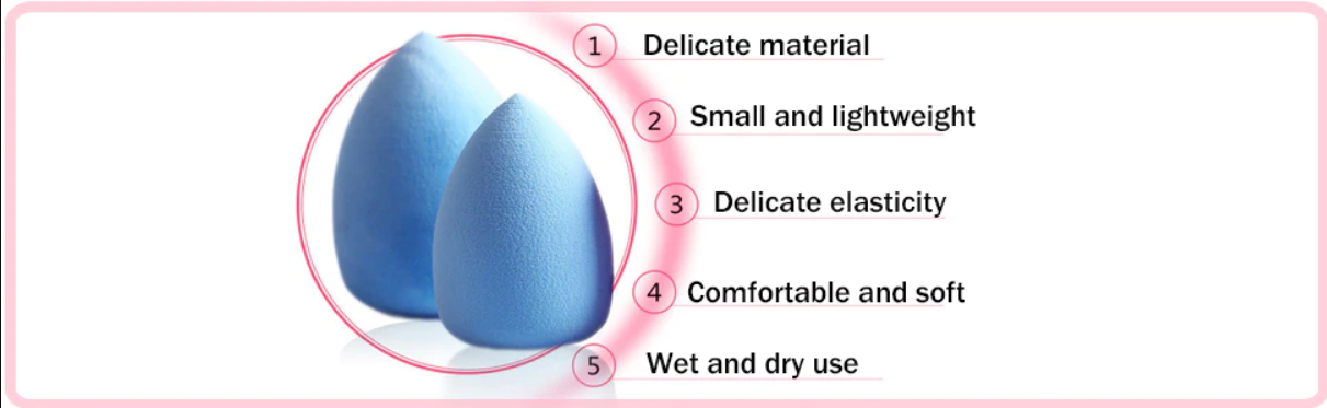 Medium Beauty Blending Makeup Sponges - Pack Of 4