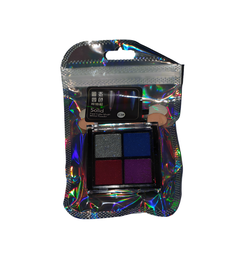 4 in 1 Colour Pressed Solid Mirror Chrome Powder