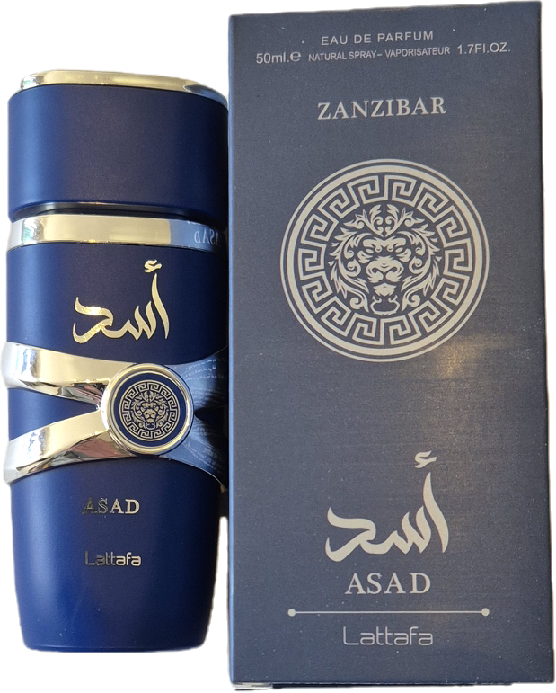 Asad Zanzibar 50ml EDP For Men By Lattafa (Mini) / AAA Grade Replica