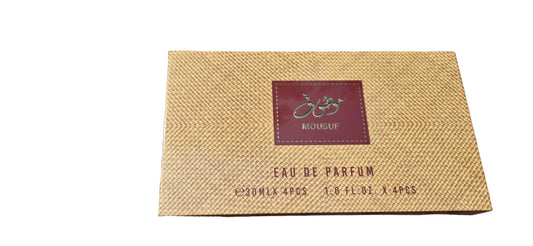 Mousuf Eau De Parfum 30ml - Light Brown (Set of 4)