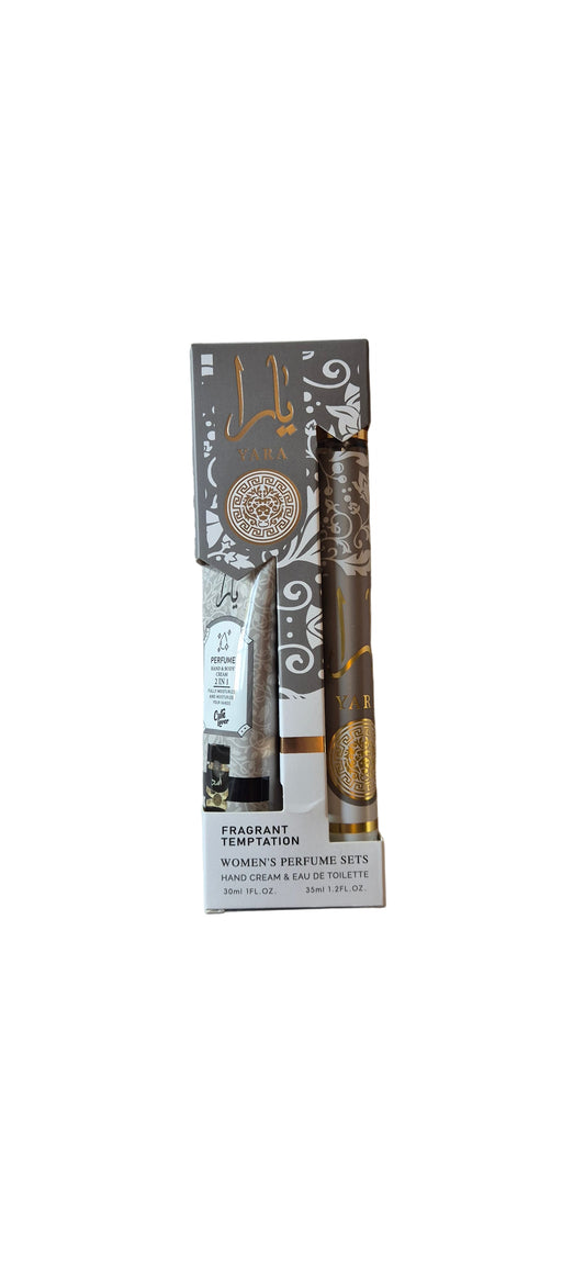 Yara Fragrant Temptation Perfume Set Plus 2 in 1 Cream Black Unisex