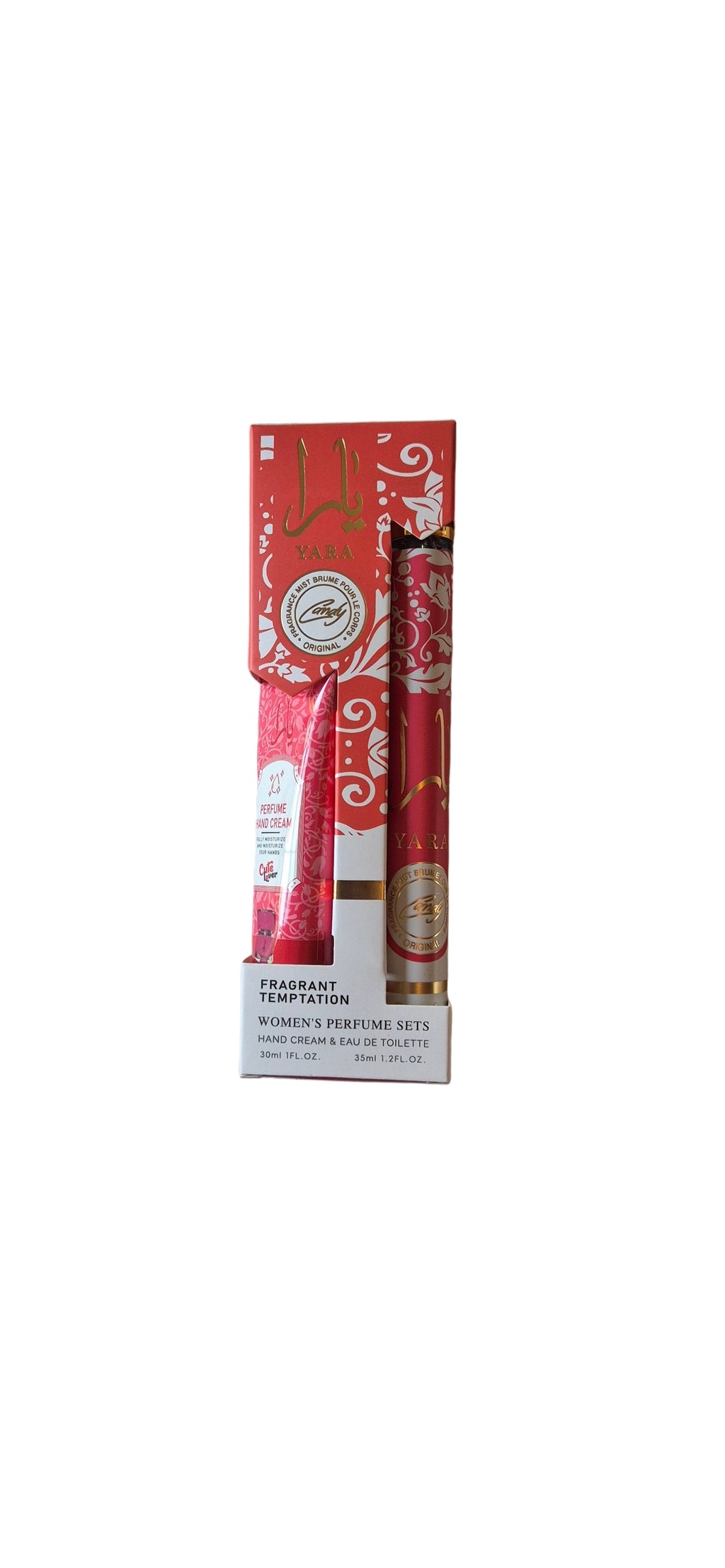 Yara Fragrant Temptation Women's Perfume Set Plus 2 in 1 Cream Candy