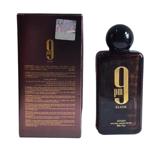 Afnan 9 Pm Elixir Intense Edp 50ml Men and Women