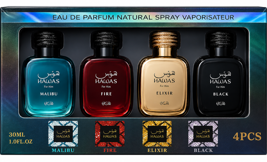 Hawas Green Gift Set - 4x30ml