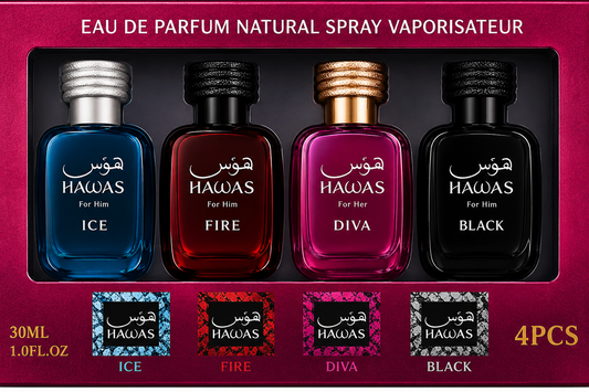 Hawas Pink Gift Set - 4x30ml