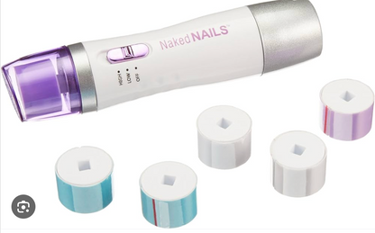 Naked Nails Electronic Nail Care System, File/Buff and Shine Effortlessly