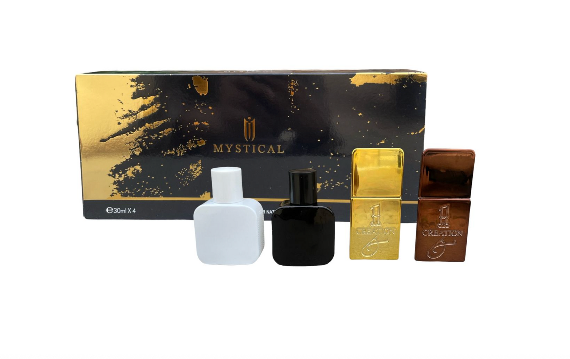 Mystical Premium Men's Black Edition 4x30ml Perfume Gift Set For
