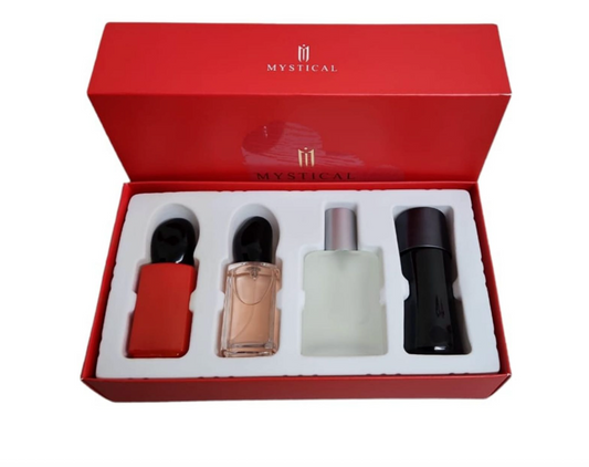 Mystical Red Perfume set of 4 x 30ml Him/Her