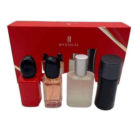 Mystical Red Perfume set of 4 x 30ml Him/Her