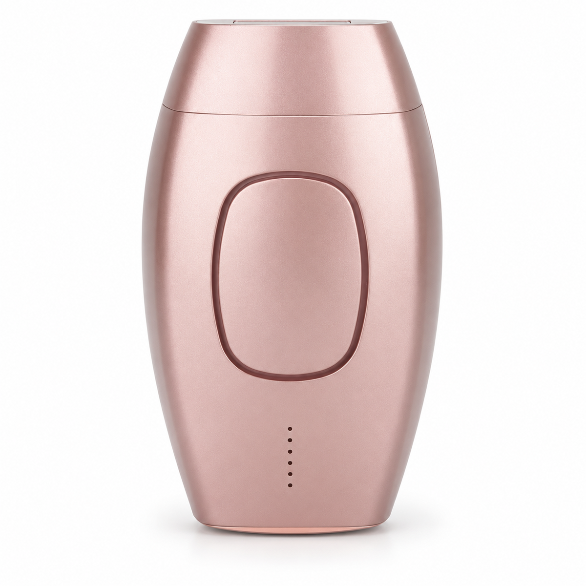 Advanced IPL Epilator rose gold hair remover on white background