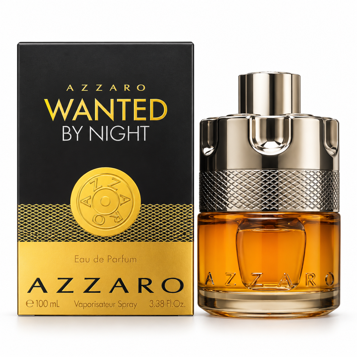 Azzaro Wanted By Night Eau de Parfum 100ml on white background