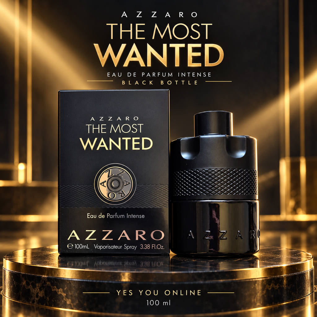 Azzaro The Most Wanted Eau de Parfum Intense 100ml – Black Bottle advert