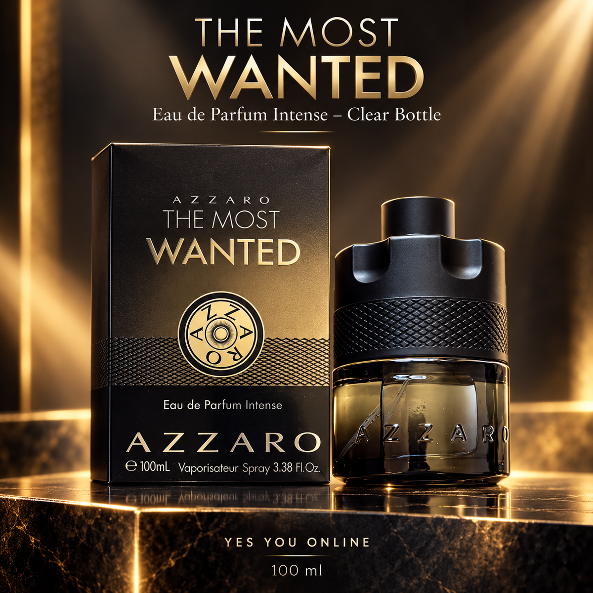 Azzaro The Most Wanted Eau de Parfum Intense 100ml – Clear Bottle advert