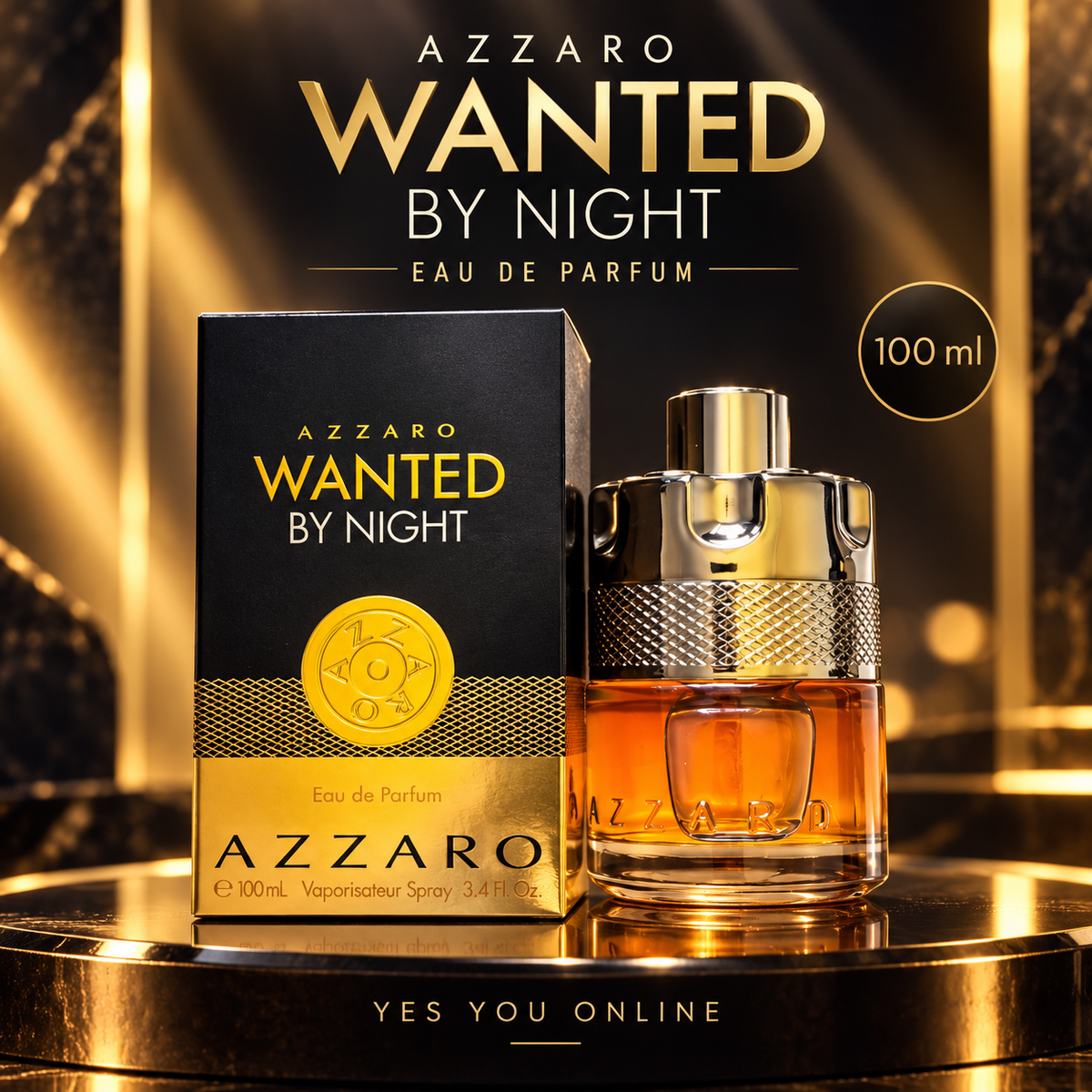 Azzaro Wanted By Night Eau de Parfum 100ml advert
