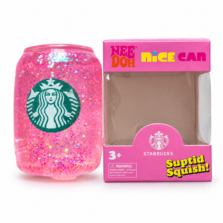 NeeDoh Nice Can Starbucks – Pink