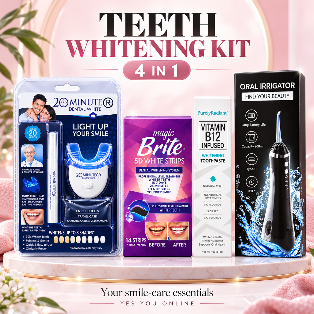 Teeth whitening kit 4 in 1 – Yes You Online advertising image
