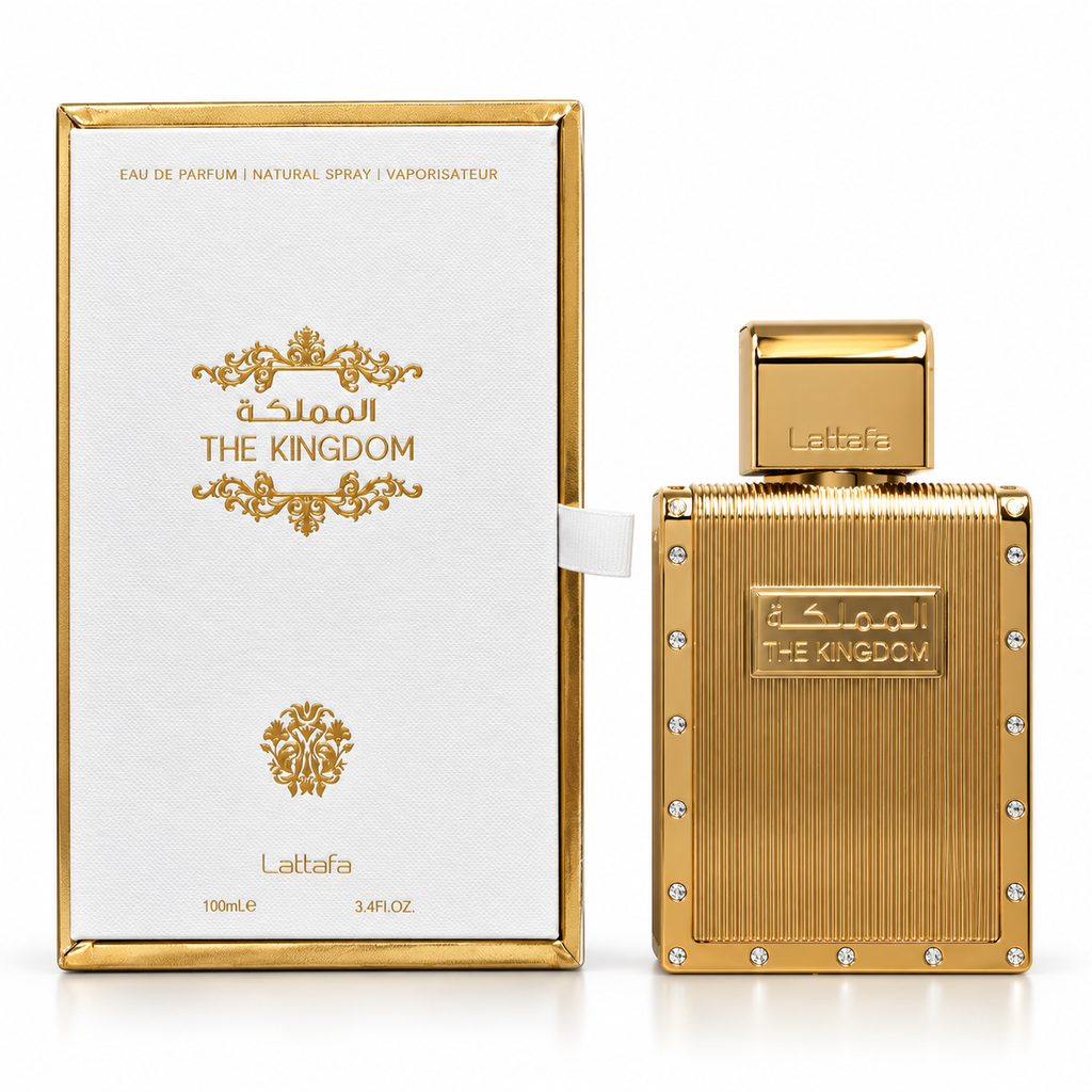 The Kingdom 100ml bottle and box on white background