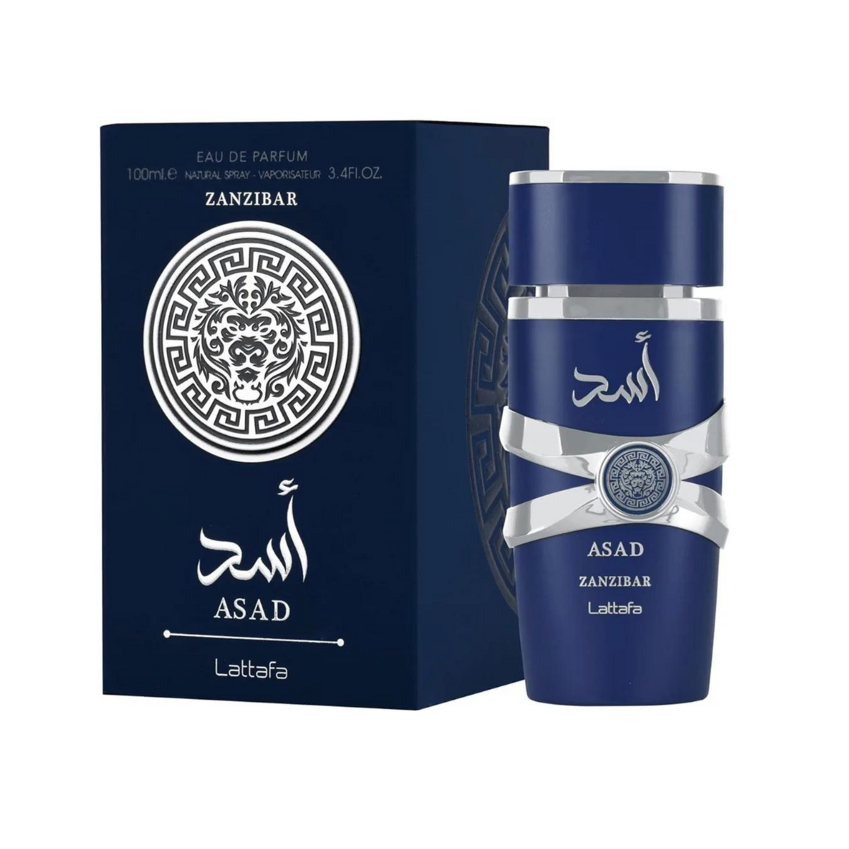 Asad Zanzibar 100ml original bottle / box photo, standardized square format