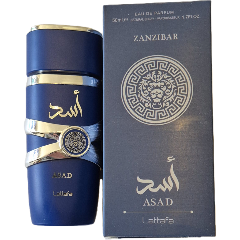 Asad Zanzibar Mini 50ml original bottle / box photo, standardized square format