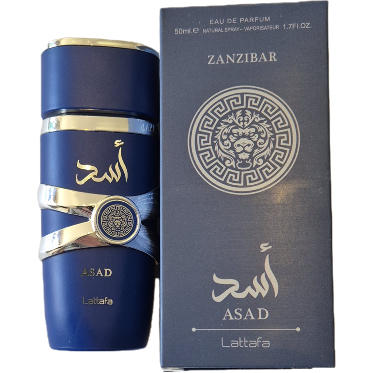 Asad Zanzibar Mini 50ml original bottle / box photo, standardized square format