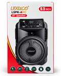 Lexuco LSPK-AYC black 6.5 inch Bluetooth speaker studio product photo