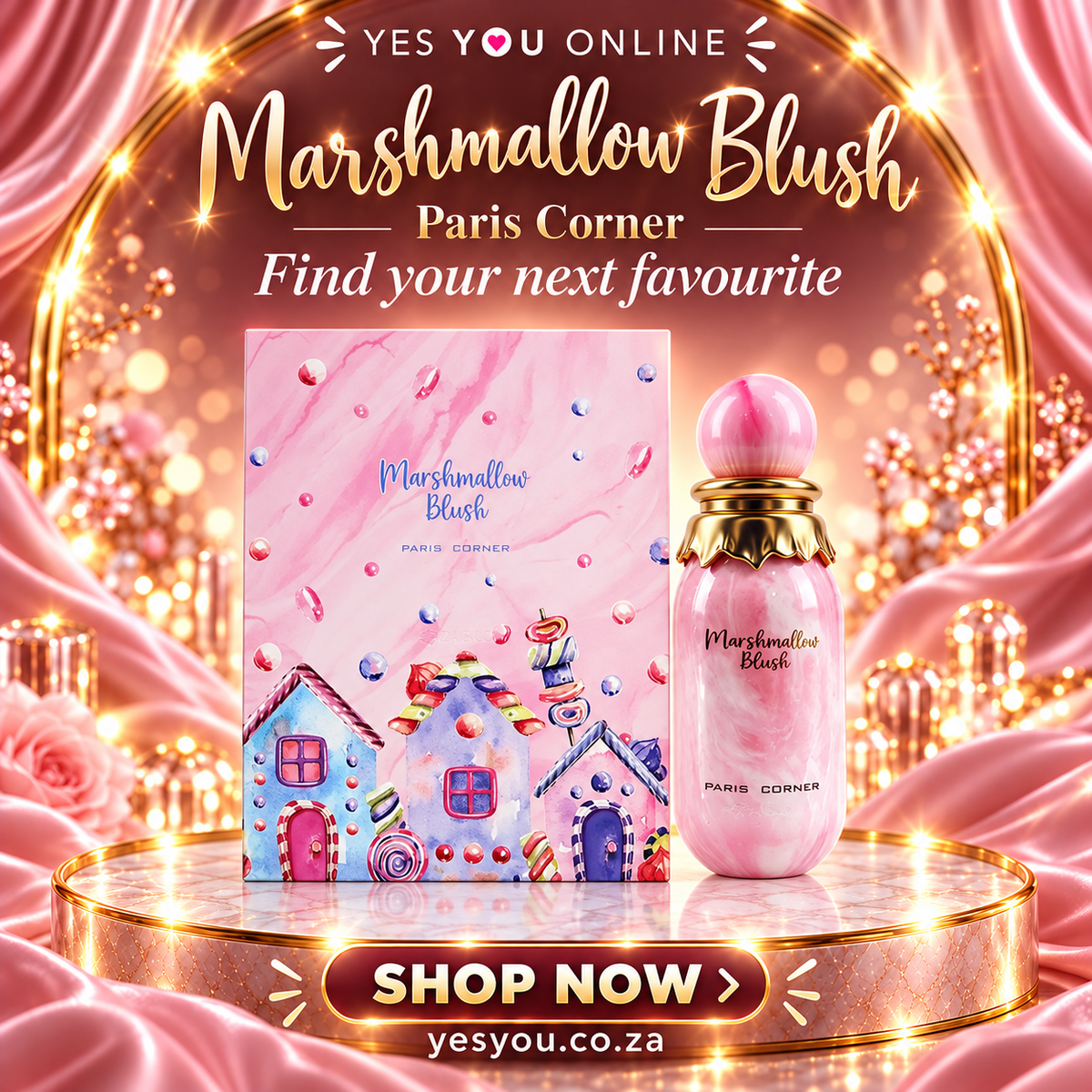 Marshmallow Blush Paris Corner — advertisement without price