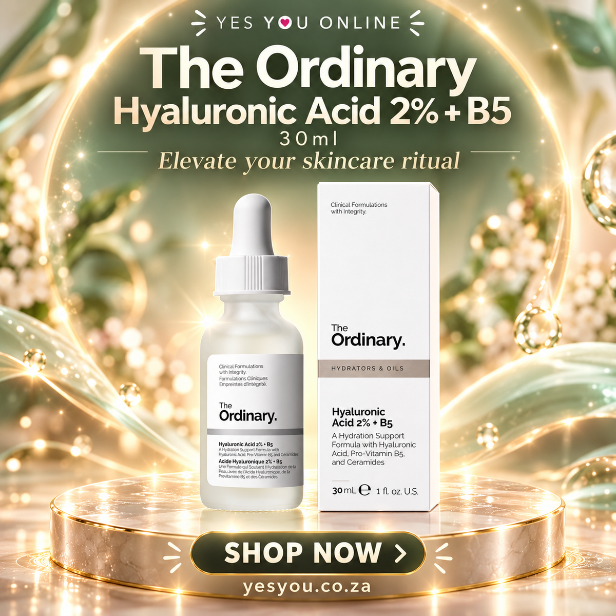 The Ordinary Hyaluronic Acid 2% + B5 30ml — advertisement without price