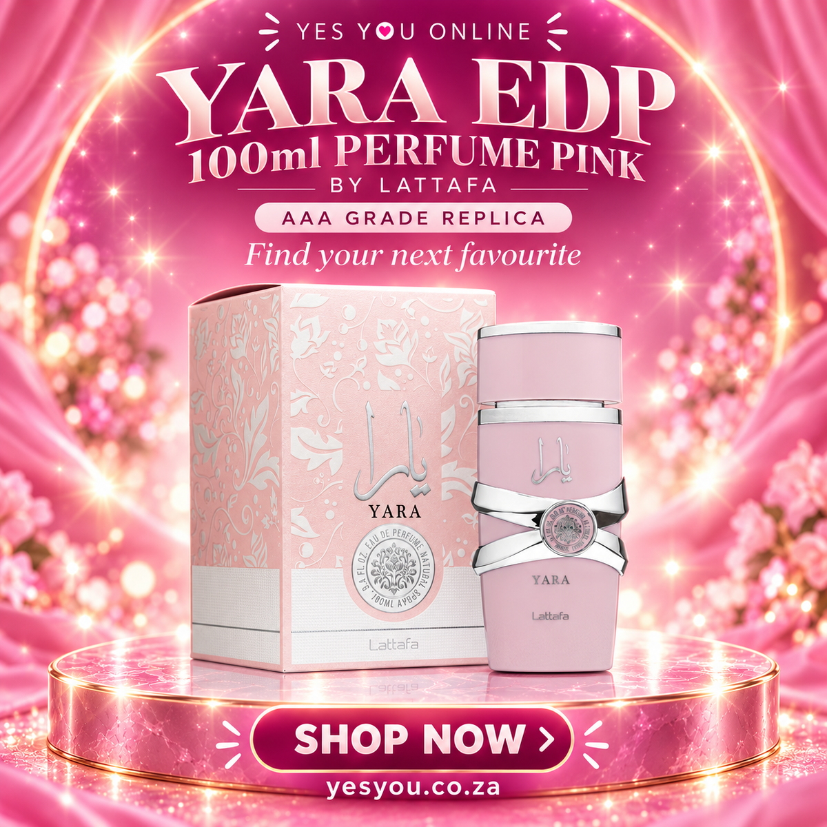 Yara EDP 100ml Perfume Pink By Lattafa / AAA Grade Replica — advertisement without price