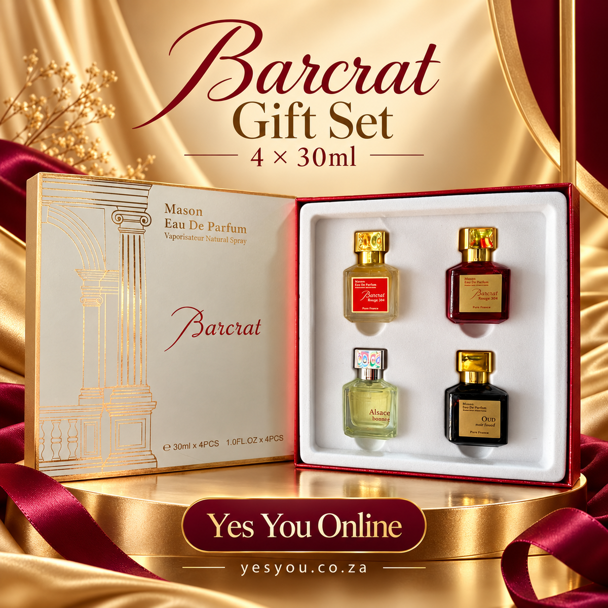 Barcrat - Gift set 4 x 30ml EDP advertisement without price