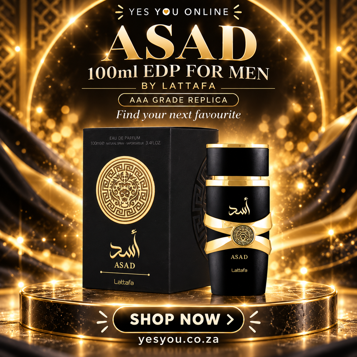 Asad 100ml EDP For Men By Lattafa / AAA Grade Replica — advertisement without price