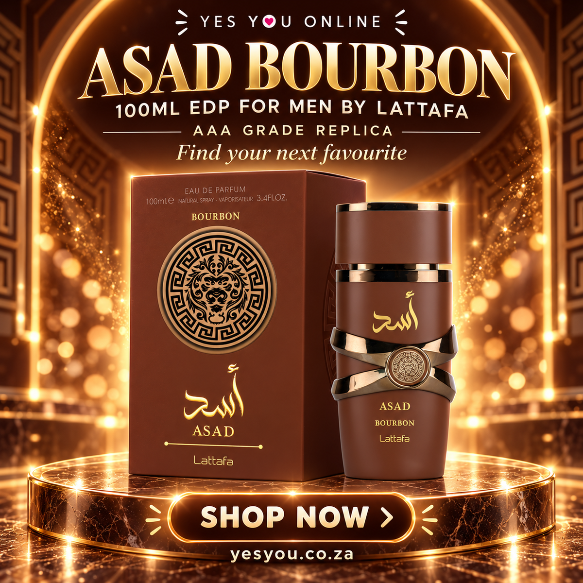 Asad Bourbon 100ml EDP For Men By Lattafa / AAA Grade Replica — advertisement without price