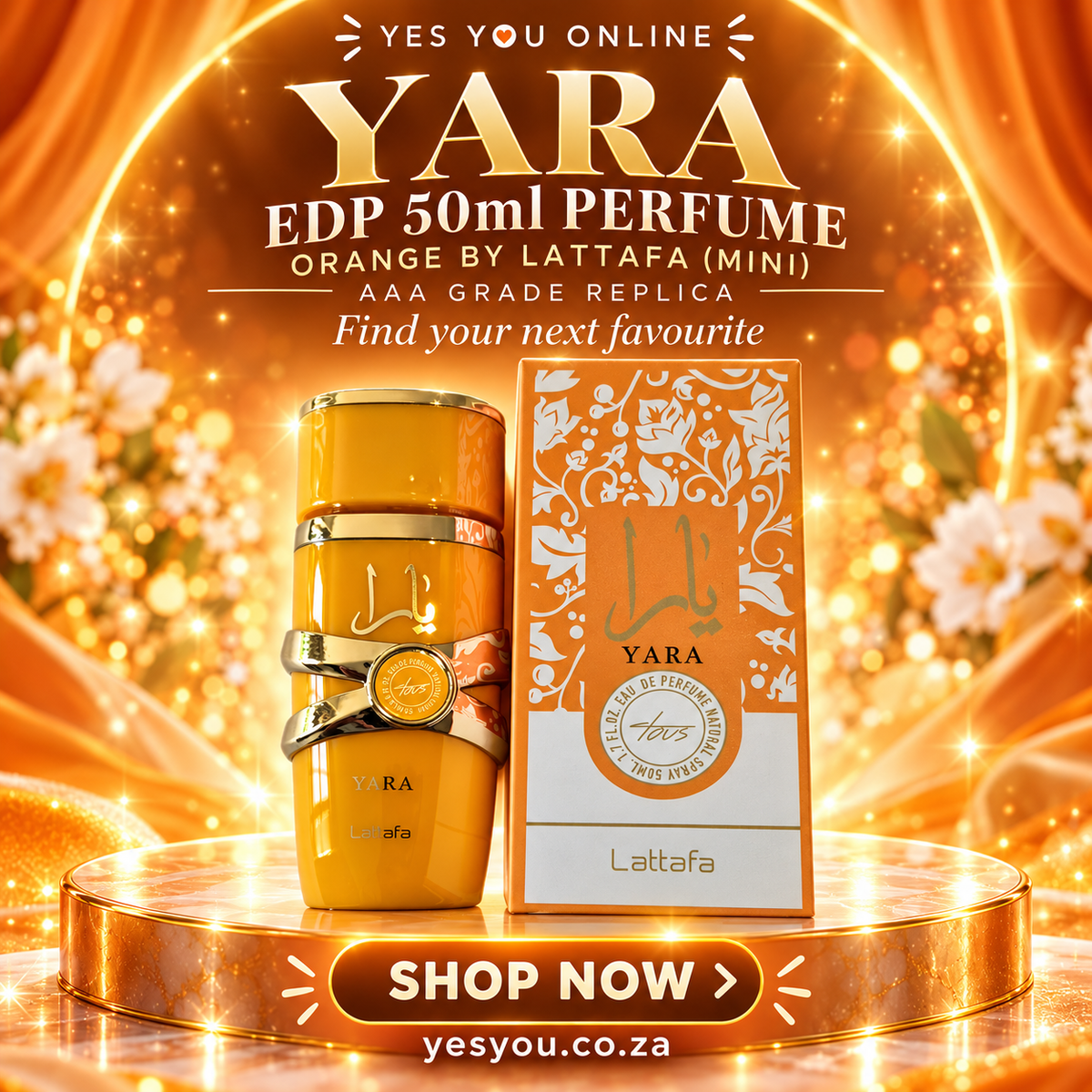Yara EDP 50ml Perfume Orange By Lattafa (Mini) / AAA Grade Replica — advertisement without price
