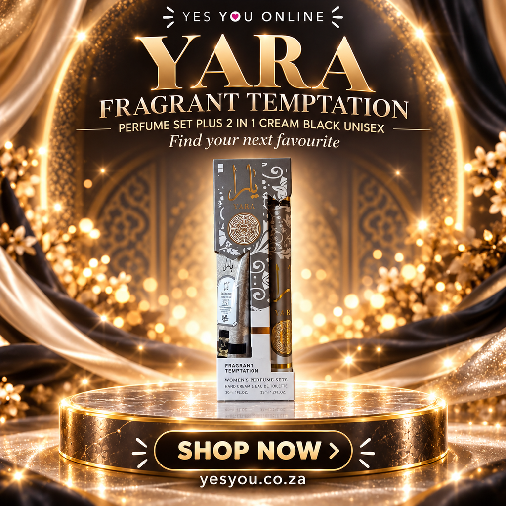 Yara Fragrant Temptation Perfume Set Plus 2 in 1 Cream Black Unisex — advertisement without price