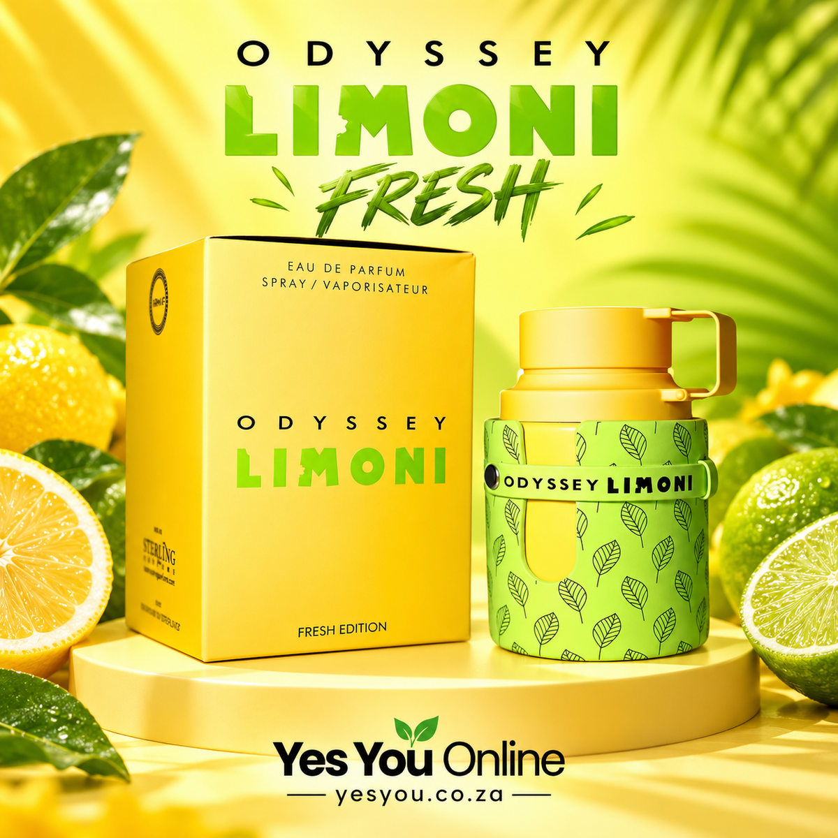 Odyssey Limoni Fresh Armaf for Unisex advertisement without price