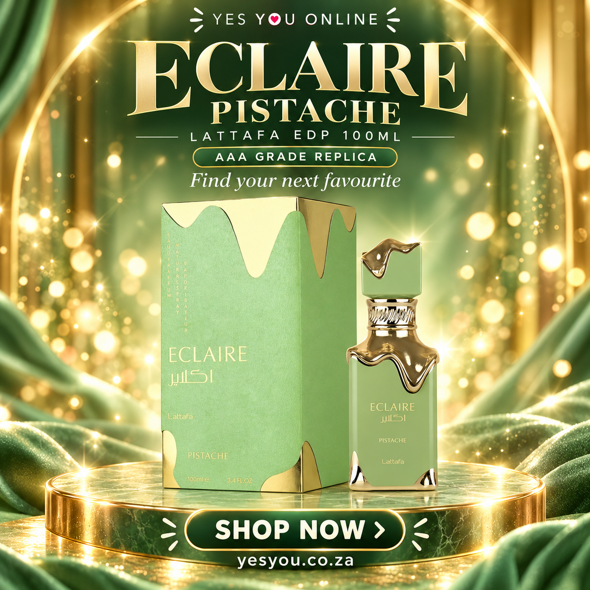 Eclaire Pistache Lattafa Edp 100ml / AAA Grade Replica — advertisement without price