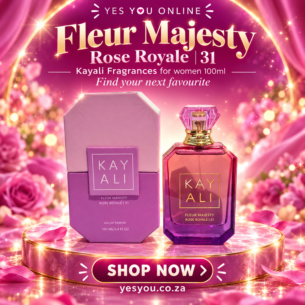 Fleur Majesty Rose Royale | 31 Kayali Fragrances for women 100ml — advertisement without price