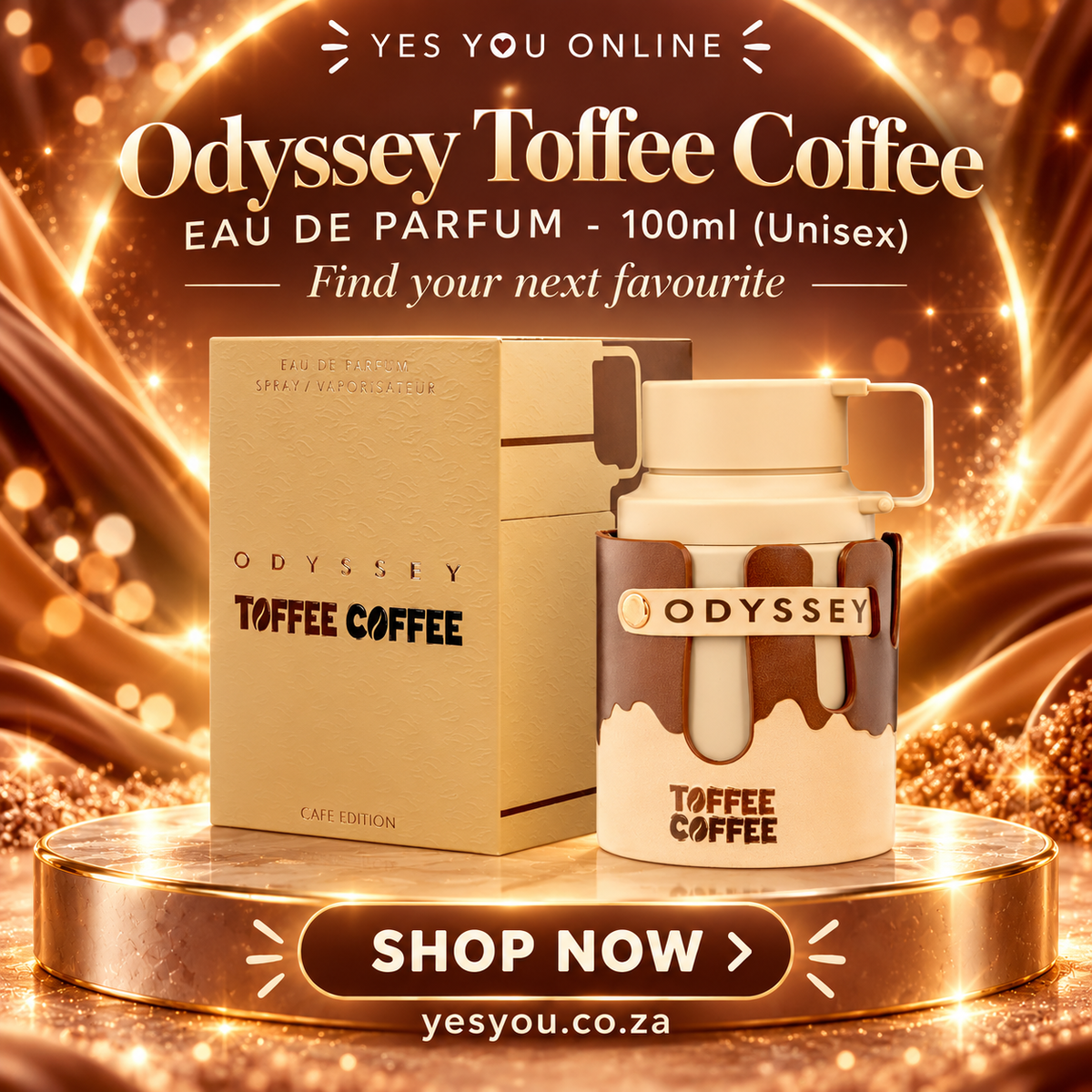 Odyssey Toffee Coffee Eau De Parfum - 100ml (Unisex) — advertisement without price