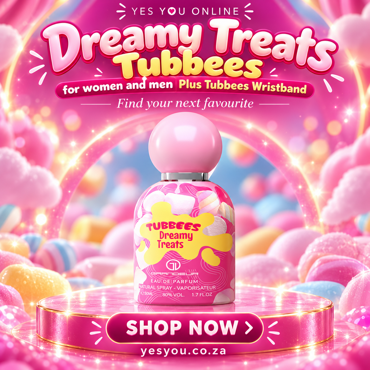 Dreamy Treats Tubbees for women and men Plus Tubbees Wristband — advertisement without price