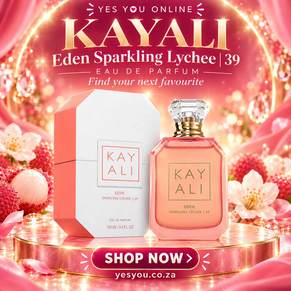 Eden Sparkling Lychee | 39 Eau de Parfum Kayali Fragrances for women 100ml — advertisement without price