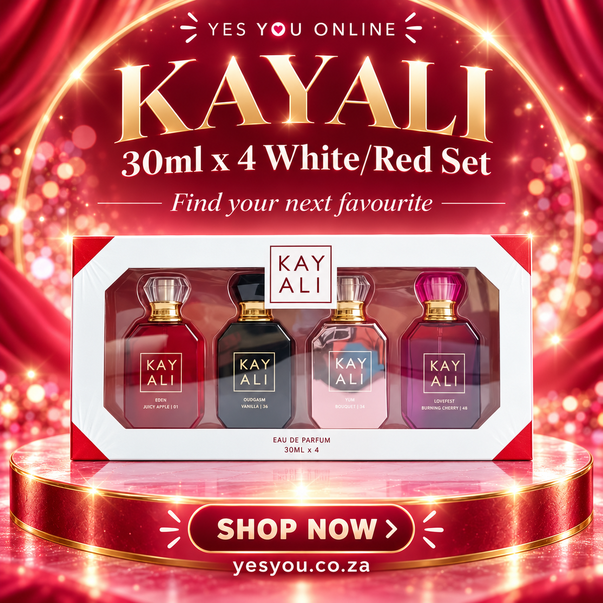 Kayali - 30ml x 4 White/Red Set — advertisement without price