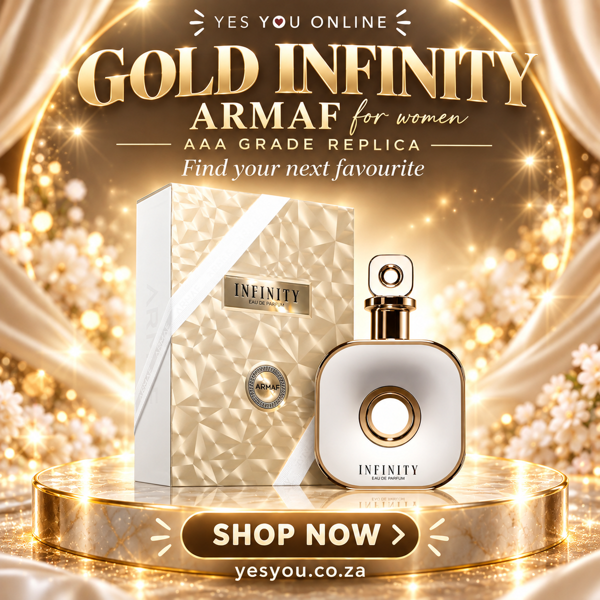 Gold Infinity Armaf for women AAA Grade Replica — advertisement without price