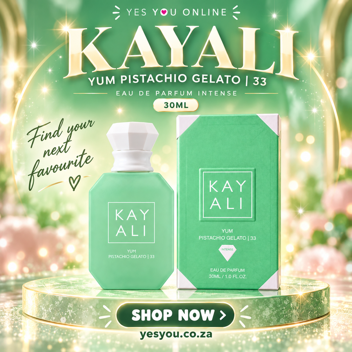Kayali Yum Pistachio Gelato | 33 – 30ml Eau de Parfum Intense — advertisement without price