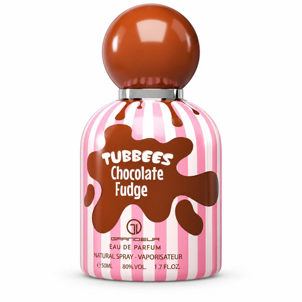 Chocolate Fudge Tubbees for women and men Plus Tubbees Wristband — white-background product photo