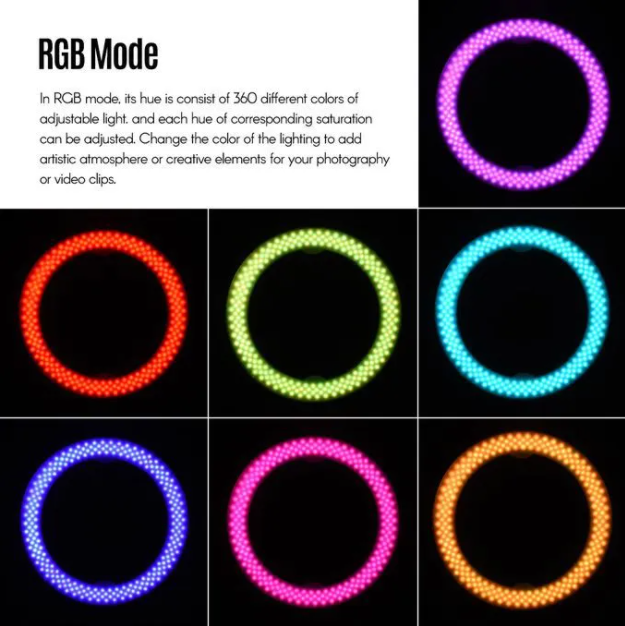 The MJ20 RGB LED Soft Ring Light