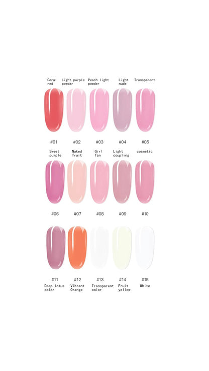 Bomesel Poly Gel - Set of 12 Colours