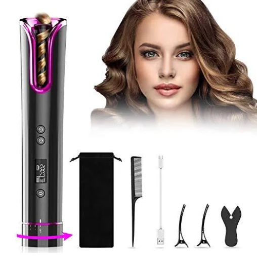 Automatic Portable Rechargeable Wireless Hair Curler