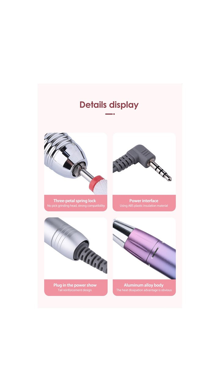 P10 Rechargeable Nail Drill - 35000rpm