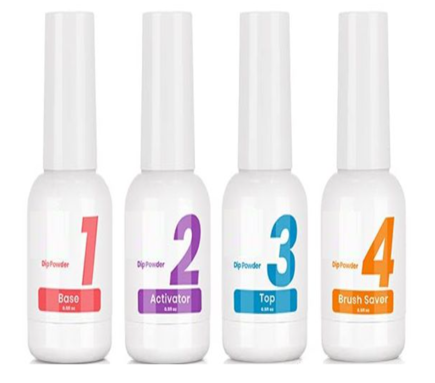 Dipping Powder Base Coat, Activator, Top Coat and Brush Saver Yes You